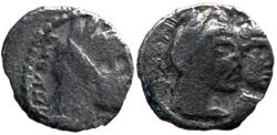 Ancient Coins - Aretas IV with shaqilat .9 BCE-40 CE.