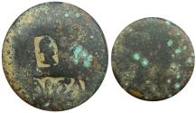 Ancient Coins - JUDAEA. PROVINCIAL AE 21. COUNTER MARKED FOR NYSA-SCYTHOPOLIS