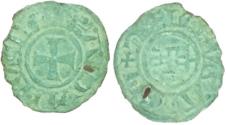 World Coins - Crusaders , Baldwin III (1143-1163). BI Denier R/ Tower of David