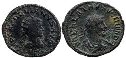 Ancient Coins - Aurelian, with Vabalathus. AD 270-275