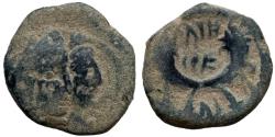 Ancient Coins - Aretas IV with shaqilat .9 BCE-40 CE.