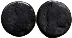 Ancient Coins - Aretas IV with shaqilat .9 BCE-40 CE.