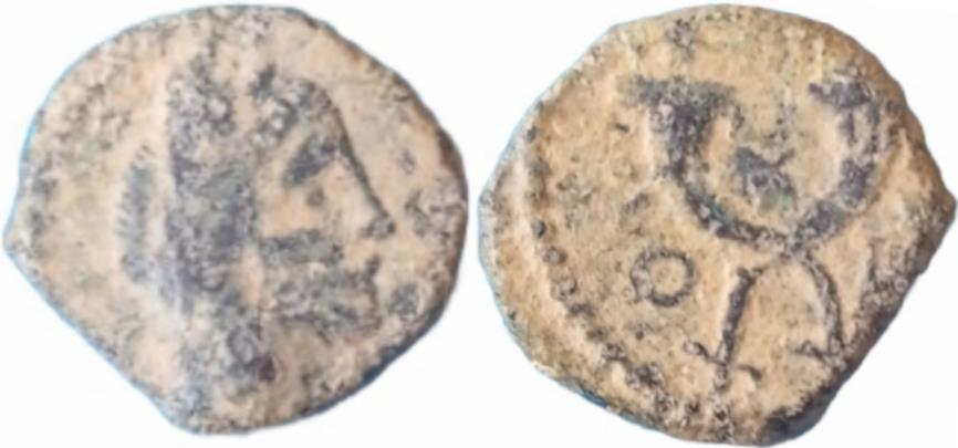 Ancient Coins - Aretas IV 9BC - 40AC. RY 4.