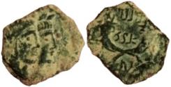 Ancient Coins - Malichus II with Shaquilate 40 - 70 AC