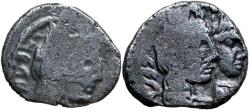 Ancient Coins - Aretas IV with shaqilat .9 BCE-40 CE. Year 46