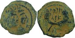 Ancient Coins - Aretas IV with shaqilat .9 BCE-40 CE.( Year 4 ). Extremely rare.