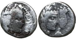 Ancient Coins - Aretas IV with shaqilat .9 BCE-40 CE.