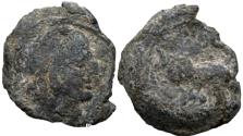 Ancient Coins - NABATAEA. Lead coin . Petra mint.