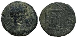 Ancient Coins - Septimius Severus, Arabia. Petra  (AD 193-211) with countermark