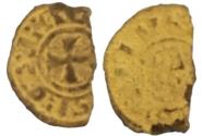 World Coins - Crusaders , Baldwin III (1143-1163). BI Denier R/ Tower of David
