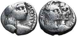 Ancient Coins - Aretas IV with shaqilat .9 BCE-40 CE. Year 34