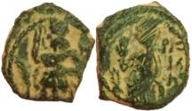 Ancient Coins - Aretas IV with shaqilat .9 BCE-40 CE.