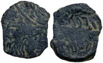 Ancient Coins - Rabbel II with Gamilat. AD 70-106.  Double struck