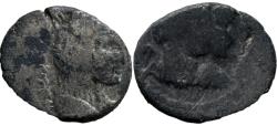 Ancient Coins - Aretas IV with shaqilat .9 BCE-40 CE. Year 34