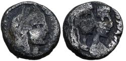 Ancient Coins - Aretas IV with shaqilat .9 BCE-40 CE.