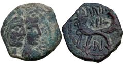 Ancient Coins - Aretas IV with shaqilat .9 BCE-40 CE.