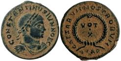 Ancient Coins - CONSTANTINE II .322-323 AD. Follis.Arles mint.