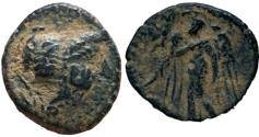 Ancient Coins - Aretas II . 110 BC. Double struck