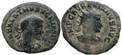 Ancient Coins - Aurelian, with Vabalathus. AD 270-275