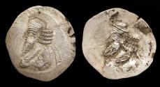 Ancient Coins - KINGS of PERSIS. Pakōr (Pakor) II. 1st century AD. AR Drachm  Istakhr (Persepolis) mint.