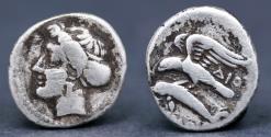 Ancient Coins - Paphlagonia, Sinope AR Aiginetic Drachm. Circa 410-350 BC