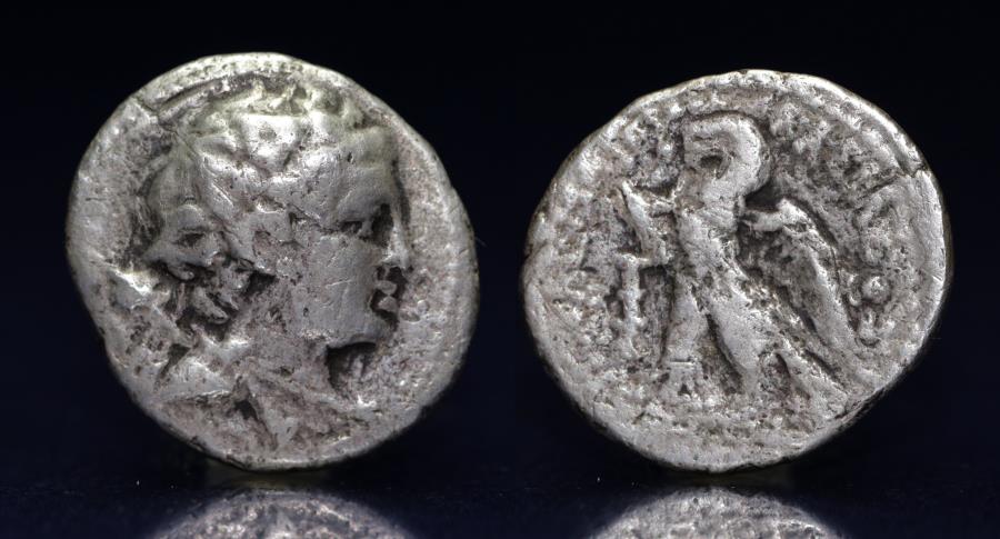 Ptolemaic Kingdom. Ptolemy IV Philopator or Ptolemy V Epiphanes. Silver ...