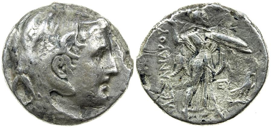 Ptolemy I as Satrap. 323-305 BC, AR tetradrachm in name of Alexander.