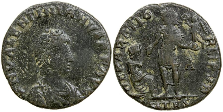 Valentinian II, AD 375 to 392. AE 2. | Roman Imperial Coins