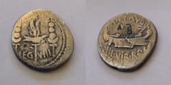 Ancient Coins - MAK ANTONY. Denarius (32-31 BC).Patrae(?).Legionary issue.
