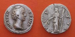 Ancient Coins - Diva faustina (died 140/1)Denarius .Rome-