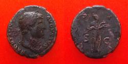 Ancient Coins - Hadrian AD 117-118. AS Rome. AD 125-128, as