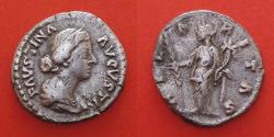 Ancient Coins - Faustina II (147-176). Denarius. Rome.