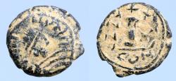 Ancient Coins - Justinian I. AD 527-565. Constantinople Decanummium Æ