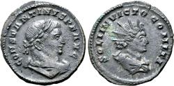 Ancient Coins - Constantine I 'the Great' BI Nummus. Treveri, AD 310-313.