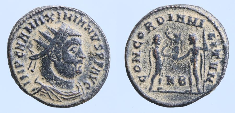 Maximian Æ Post-Reform Radiate. Cyzicus, AD 295-299. | Roman 
