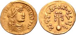 Ancient Coins - Constans II AV Semissis. Constantinople, AD 641-666