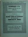 Ancient Coins - Glendining & Co., Catalogue of the Important Collection of Silver Coins of Germany and corresponding Numismatic Books formed by W. Owston Smith Esq., M. A. London, 6 June 1951.