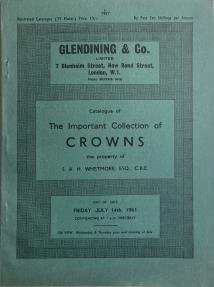 Ancient Coins - Glendining & Co. Catalogue of the important Collection of Crowns the property of S.A.H. Whetmore esq. C.B.E. London, 14 July 1961.