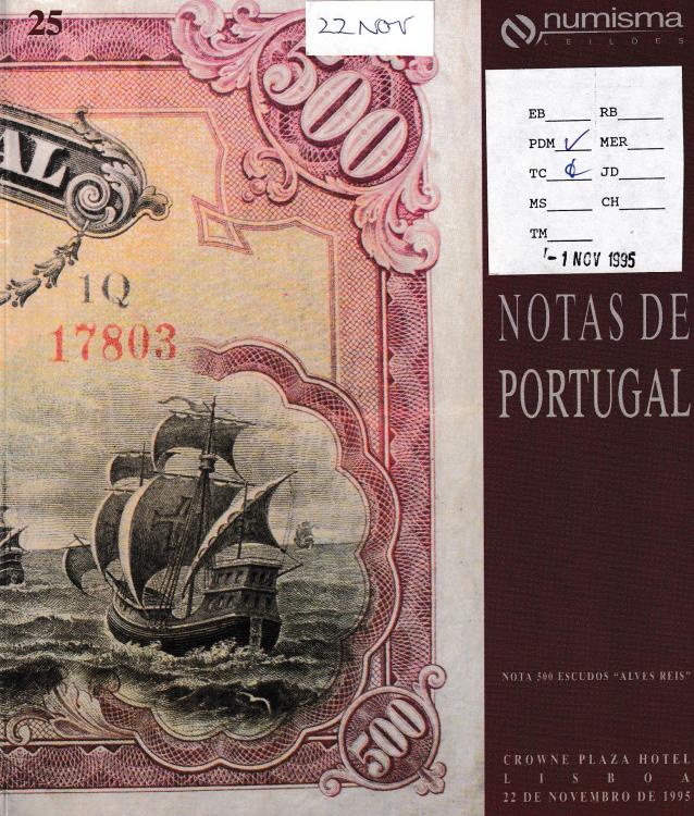 Ancient Coins - Numisma, Notas de Portugal 25