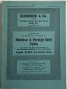 Ancient Coins - Glendening & Co. Catalogue of an Important Collection of Maltese & Foreign Gold Coins, and the valuable Collection of Mr. Wharton Sinkler  1960