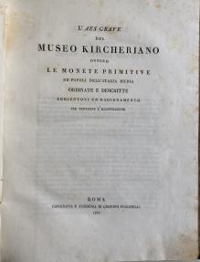 Ancient Coins - Marchi, G, Tessieri, P. L' Aes Grave del Museo Kircheriano 1839 VERY RARE