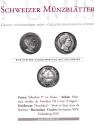 Ancient Coins - Schweizer Munzblatter Gazette numismatique suisse Heft 193