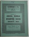 Ancient Coins - Glendining & Co - Catalogue of Greek, Roman and Byzantine Coins also Numismatic Books. London,  November 27th, 1958.