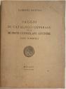 Ancient Coins - Santini, Alberto. Saggio di catalogo generale delle monete consolari anonime con simboli. Milano, 1940. SCARCE