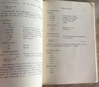 Ancient Coins - MILES. G.C. Contribution to arabic metrology. N.N.A.M. 141 and 150 (part I and II). New York, 1958-1963.