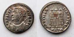Ancient Coins - ROMAN EMPIRE: Licinius I, AD 317-320, AE Follis, 19mm, 3.3g, Heavily Silvered. Heraclea Mint