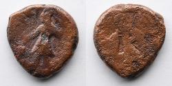 Ancient Coins - INDIA: Kushan Empire, Kanishka I, Copper Tetradrachm, AD 128-150 (24.35 mm, 16.10 g)
