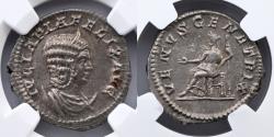 Ancient Coins - ROMAN EMPIRE: Julia Domna, AD 193-217, AR Antoninianus (23mm, 5.30g), NGC Ch AU 5/5, 4/5, Rome Mint