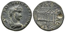 Ancient Coins - PROVINCIAL: Pontos, Neocaesarea, Gallienus, AD 253-268, AE (25mm, 11.33g), Tetrastyle Temple Reverse