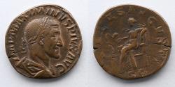 Ancient Coins - ROMAN EMPIRE: Maximinus I, as Caesar, AD 235-238, AE Sestertius (30mm, 17.73g), Rome Mint, Salus Reverse